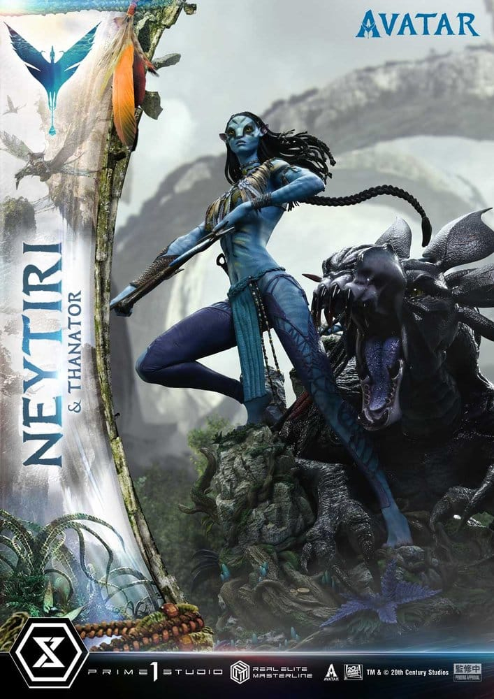 Avatar (Film) Real Elite Masterline Series Statue 1/4 Neytiri & Thanator Deluxe Version 75 cm [23]