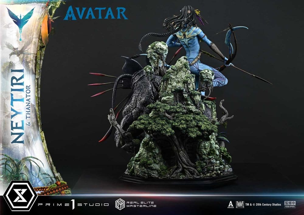 Avatar (Film) Real Elite Masterline Series Statue 1/4 Neytiri & Thanator Deluxe Version 75 cm [9]