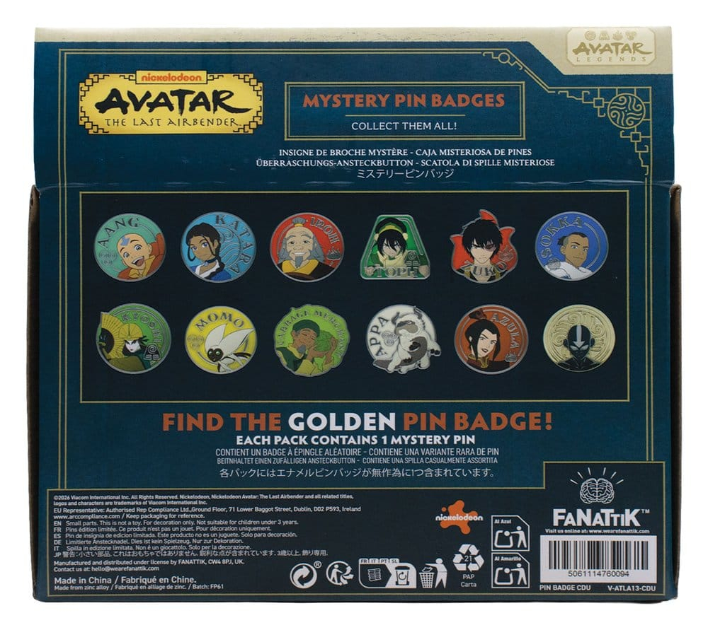 Avatar: The Last Airbender Mystery Pin Badges Blind Box Display (12) [6]