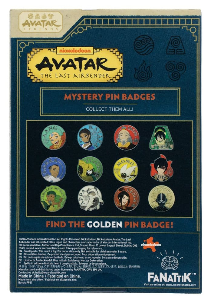 Avatar: The Last Airbender Mystery Pin Badges Blind Box Display (12) [14]