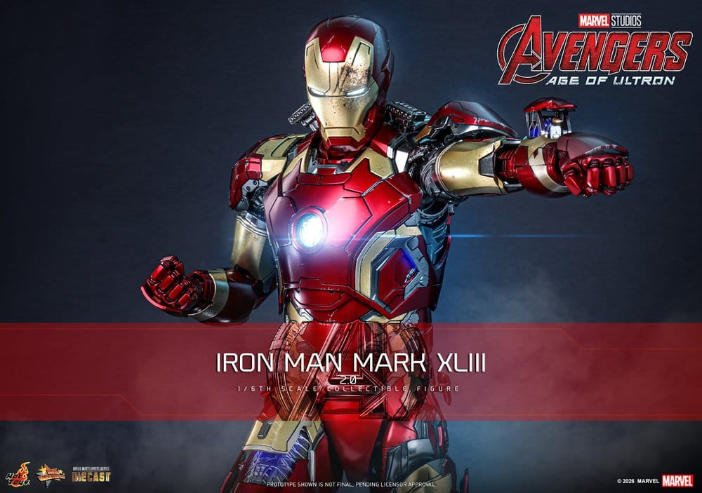 Avengers: Age of Ultron Movie Masterpiece Diecast Action Figure 1/6 Iron Man Mark XLIII (2.0) 32 cm [2]