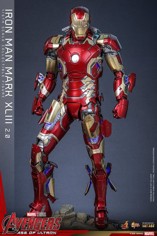 Avengers: Age of Ultron Movie Masterpiece Diecast Action Figure 1/6 Iron Man Mark XLIII (2.0) 32 cm [14]