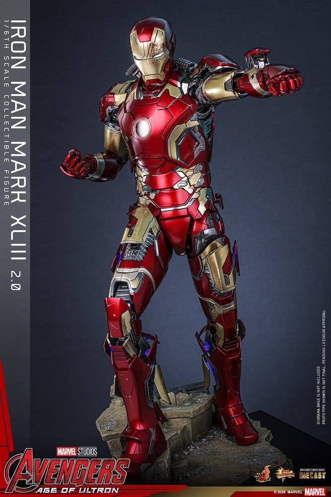 Avengers: Age of Ultron Movie Masterpiece Diecast Action Figure 1/6 Iron Man Mark XLIII (2.0) 32 cm [3]