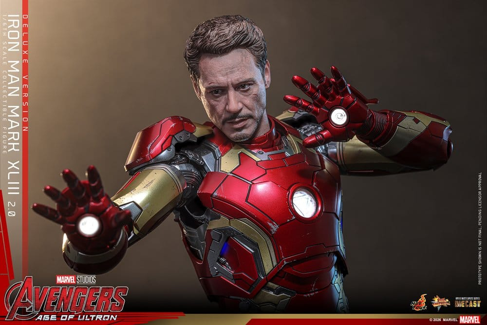 Avengers: Age of Ultron Movie Masterpiece Diecast Action Figure 1/6 Iron Man Mark XLIII (2.0) (Deluxe Version) 32 cm [9]