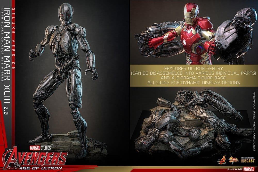 Avengers: Age of Ultron Movie Masterpiece Diecast Action Figure 1/6 Iron Man Mark XLIII (2.0) (Deluxe Version) 32 cm [22]