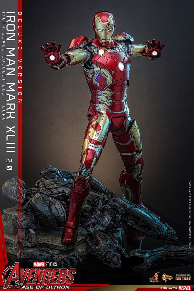 Avengers: Age of Ultron Movie Masterpiece Diecast Action Figure 1/6 Iron Man Mark XLIII (2.0) (Deluxe Version) 32 cm [16]