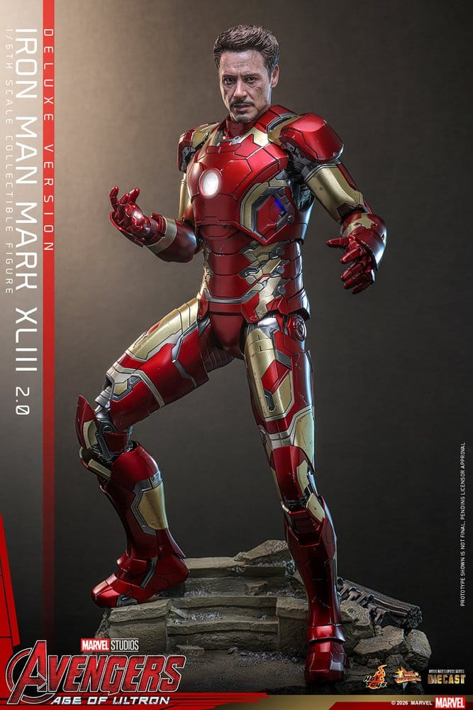 Avengers: Age of Ultron Movie Masterpiece Diecast Action Figure 1/6 Iron Man Mark XLIII (2.0) (Deluxe Version) 32 cm [14]