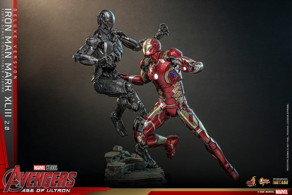Avengers: Age of Ultron Movie Masterpiece Diecast Action Figure 1/6 Iron Man Mark XLIII (2.0) (Deluxe Version) 32 cm [8]