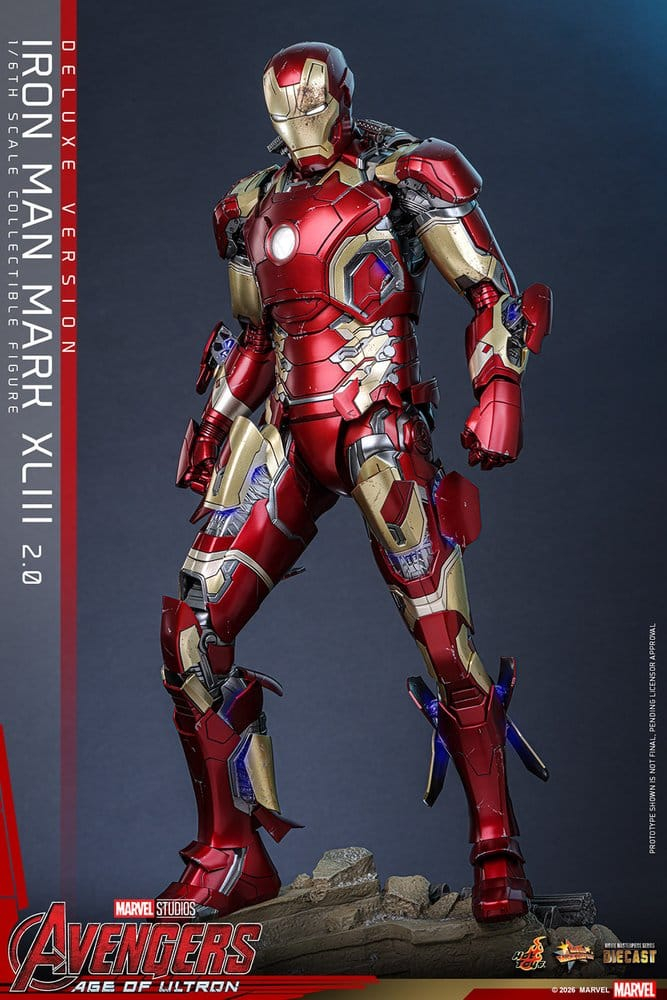 Avengers: Age of Ultron Movie Masterpiece Diecast Action Figure 1/6 Iron Man Mark XLIII (2.0) (Deluxe Version) 32 cm [12]