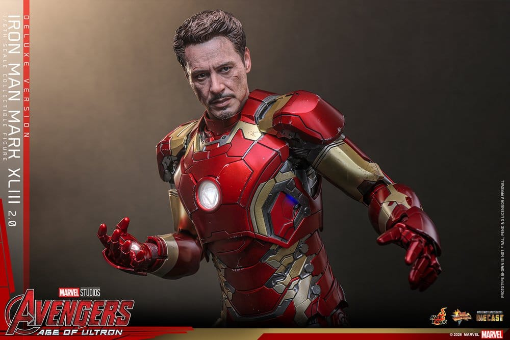 Avengers: Age of Ultron Movie Masterpiece Diecast Action Figure 1/6 Iron Man Mark XLIII (2.0) (Deluxe Version) 32 cm [10]