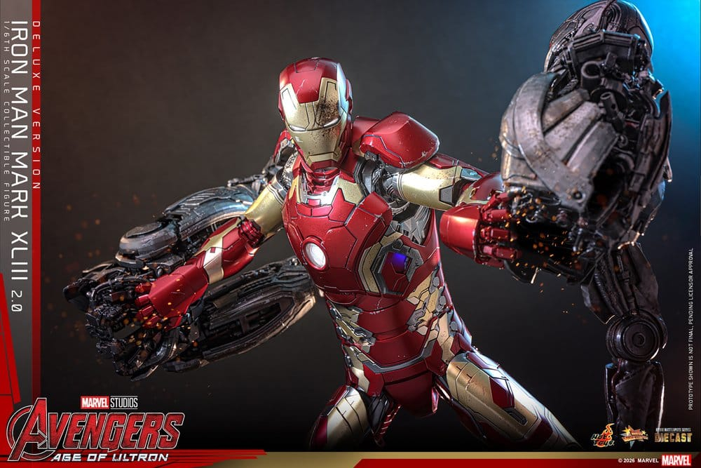 Avengers: Age of Ultron Movie Masterpiece Diecast Action Figure 1/6 Iron Man Mark XLIII (2.0) (Deluxe Version) 32 cm [11]
