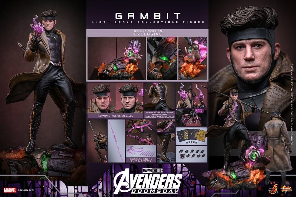 Avengers: Doomsday Movie Masterpiece Action Figure 1/6 Gambit (Deluxe Version) 31 cm [24]