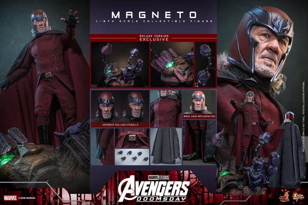 Avengers: Doomsday Movie Masterpiece Action Figure 1/6 Magneto (Deluxe Version) 30 cm [24]