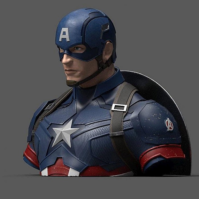 Avengers Endgame Coin Bank Captain America 20 cm [1]