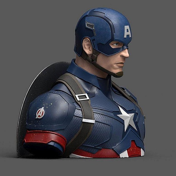 Avengers Endgame Coin Bank Captain America 20 cm [2]