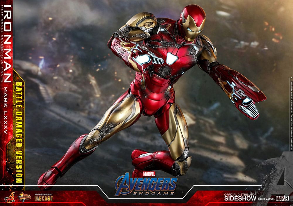 Avengers: Endgame Movie Masterpiece Diecast Action Figure 1/6 Iron Man Mark LXXXV (Battle Damaged Version) Special Edition 32 cm [12]