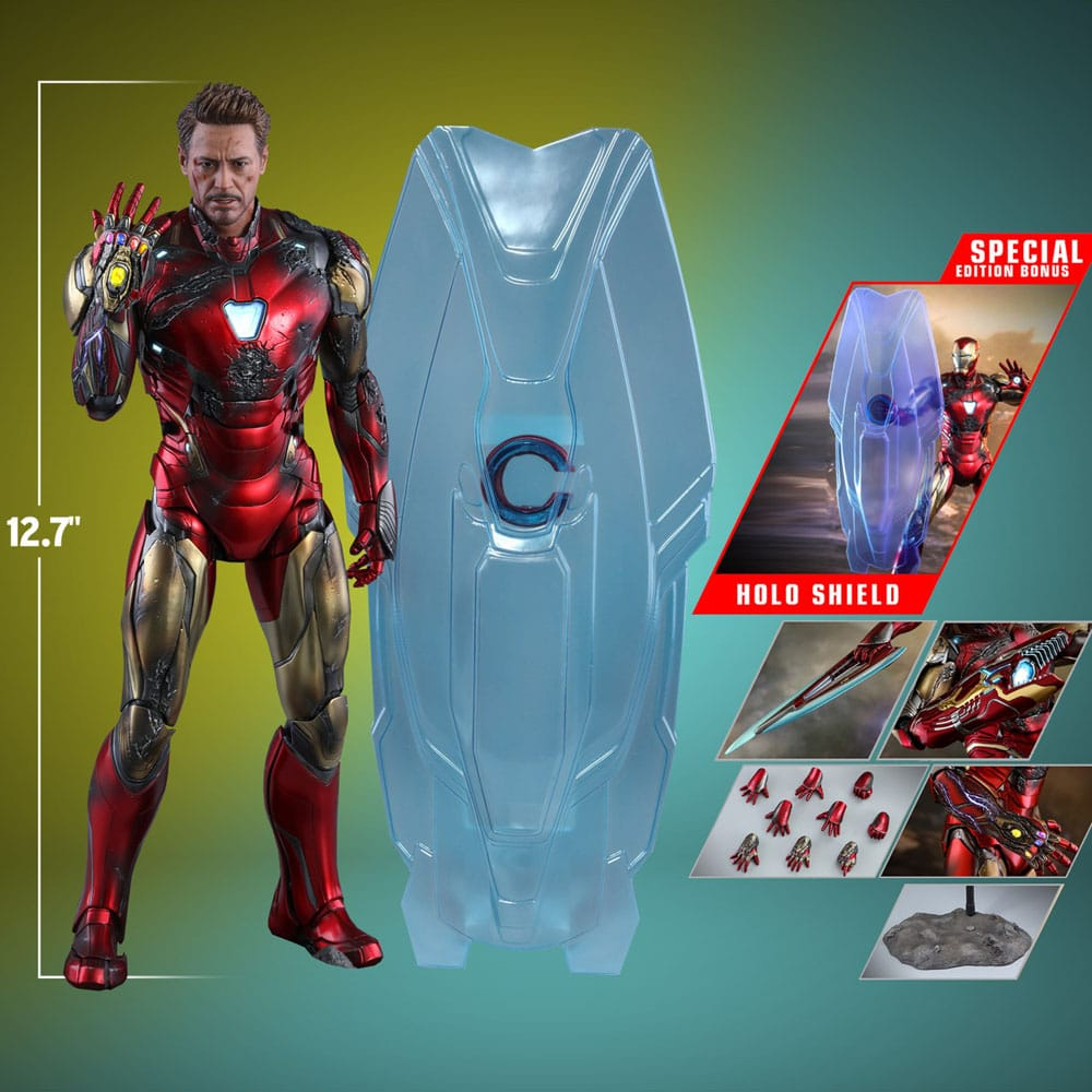 Avengers: Endgame Movie Masterpiece Diecast Action Figure 1/6 Iron Man Mark LXXXV (Battle Damaged Version) Special Edition 32 cm [24]