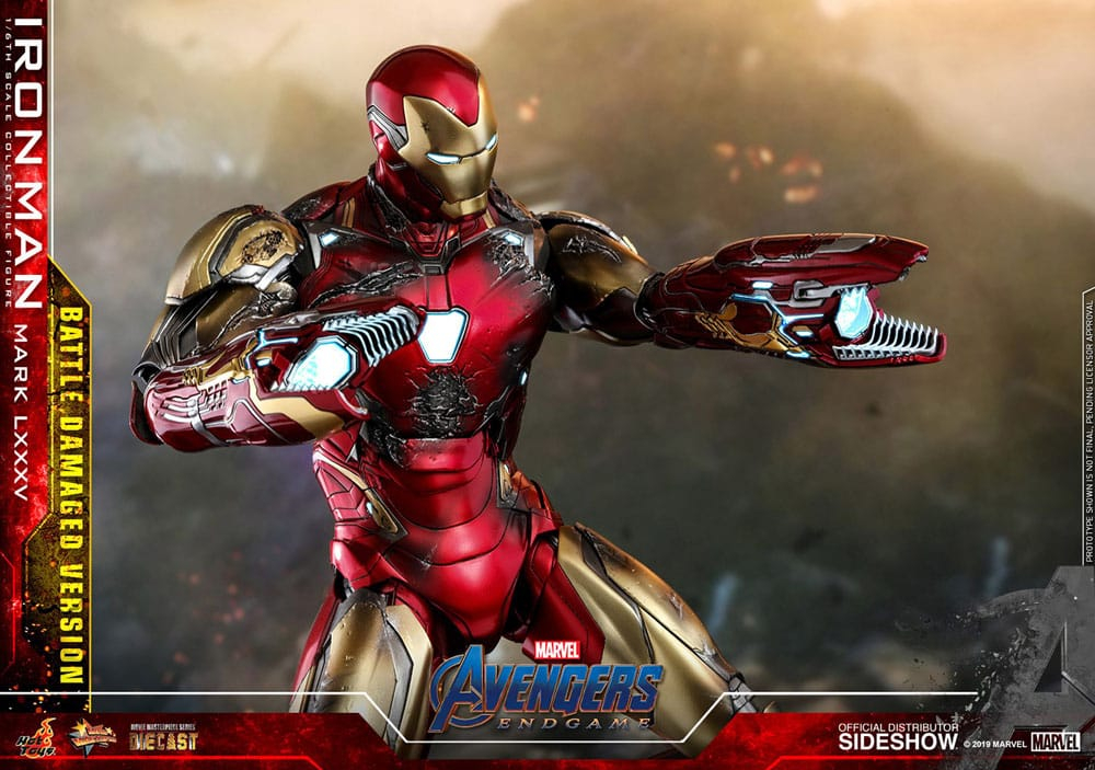 Avengers: Endgame Movie Masterpiece Diecast Action Figure 1/6 Iron Man Mark LXXXV (Battle Damaged Version) Special Edition 32 cm [13]