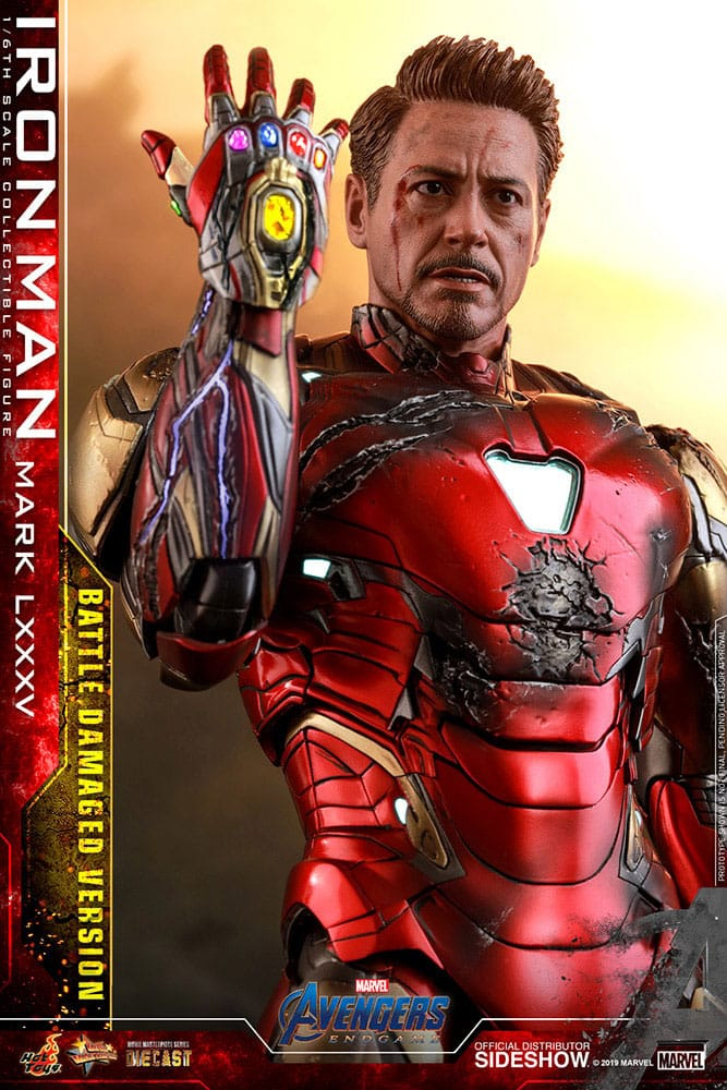 Avengers: Endgame Movie Masterpiece Diecast Action Figure 1/6 Iron Man Mark LXXXV (Battle Damaged Version) Special Edition 32 cm [6]