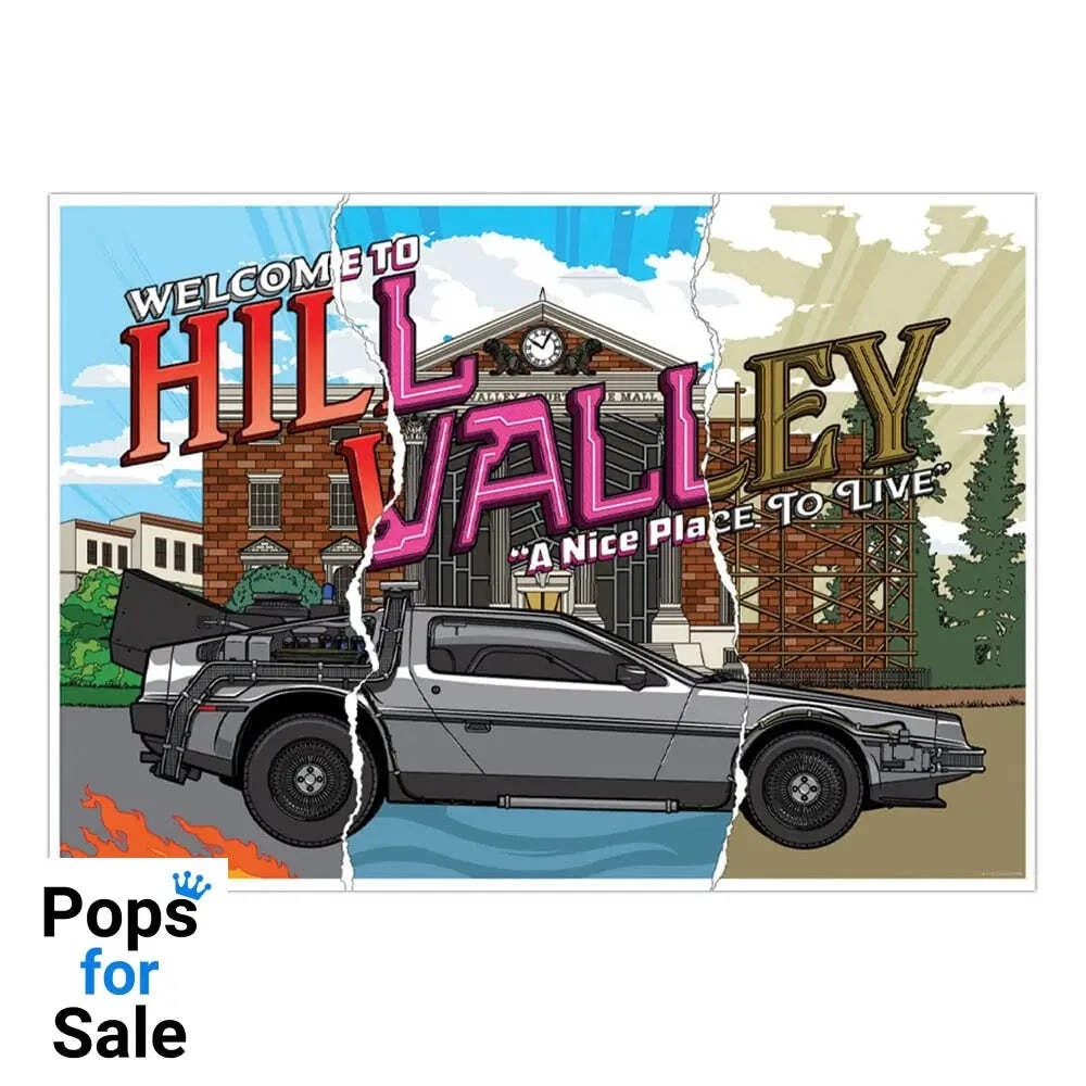 Back to the Future Art Print – Hill Valley 40th Anniversary A3 [1]