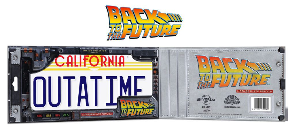 Back To The Future Replica 1/1 'Outatime' DeLorean License Plate [3]