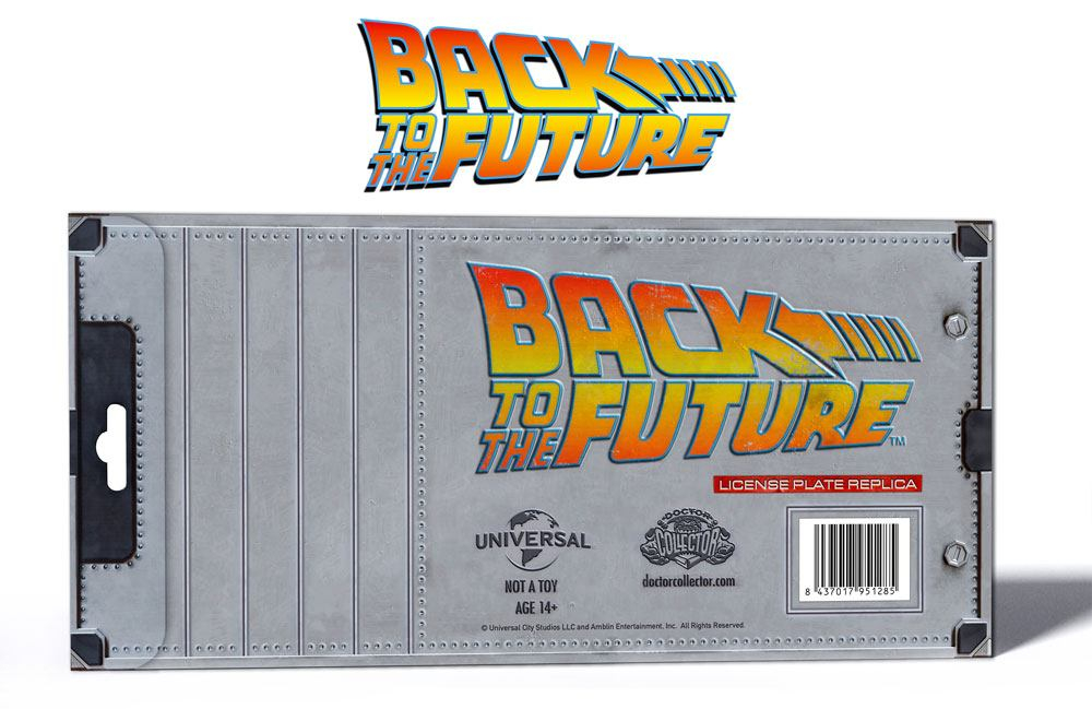 Back To The Future Replica 1/1 'Outatime' DeLorean License Plate [2]