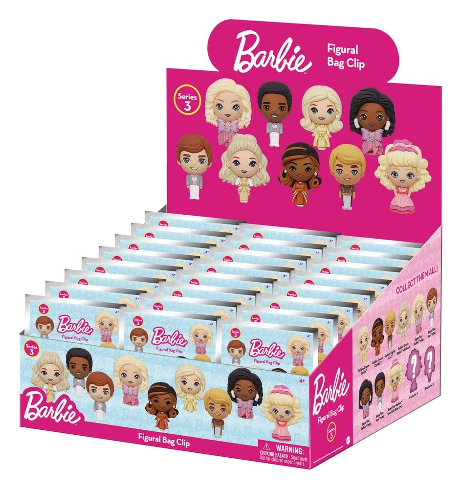 Barbie 3D PVC Bag Clips Series 3 Display (24) [3]