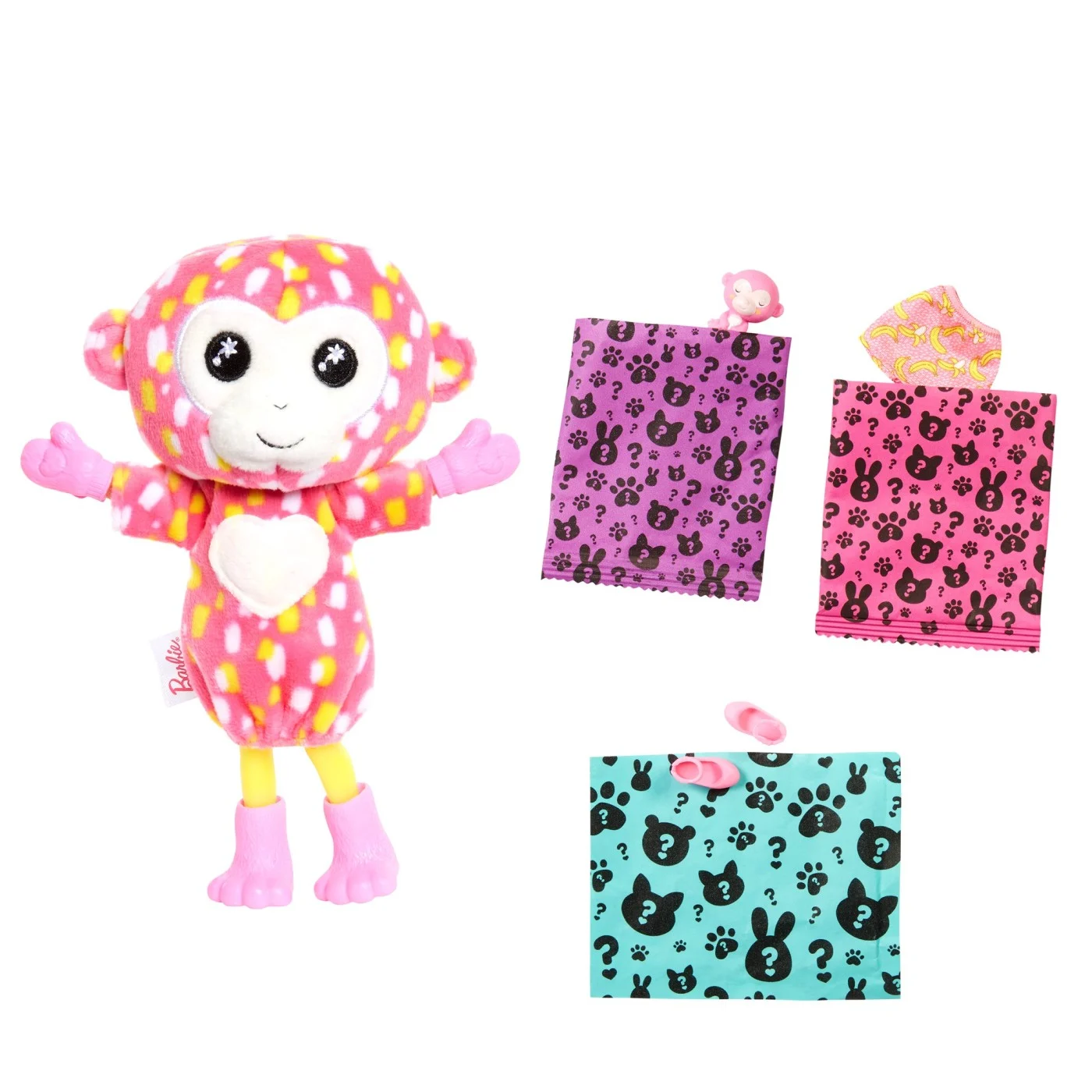 Barbie Chelsea Cutie Reveal Jungle - Papusa Maimutica cu 7 Surprize [6]