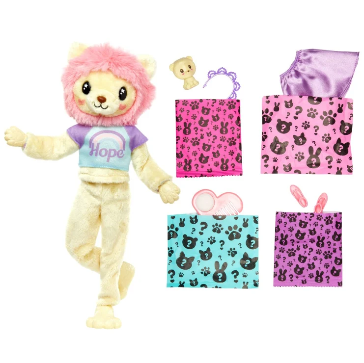 Barbie Cutie Reveal Cozy Cute Tees - Papusa Leusor cu 10 Surprize [2]