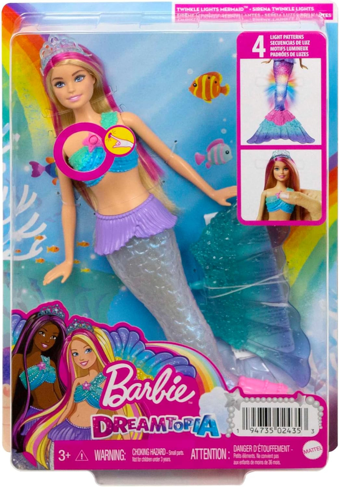 Barbie Dreamtopia - Papusa Sirena Twinkle Lights cu Lumini [4]