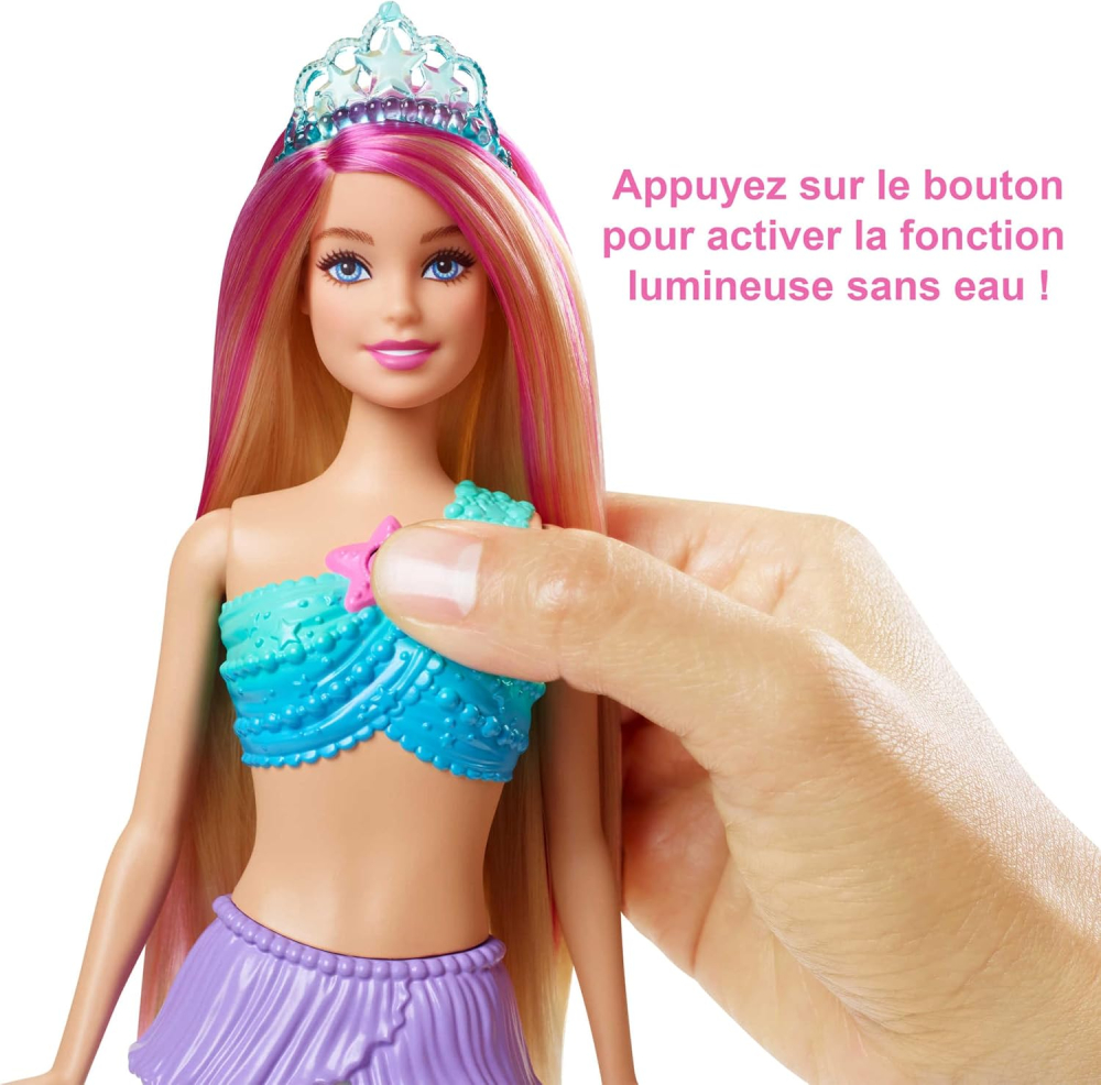 Barbie Dreamtopia - Papusa Sirena Twinkle Lights cu Lumini [3]