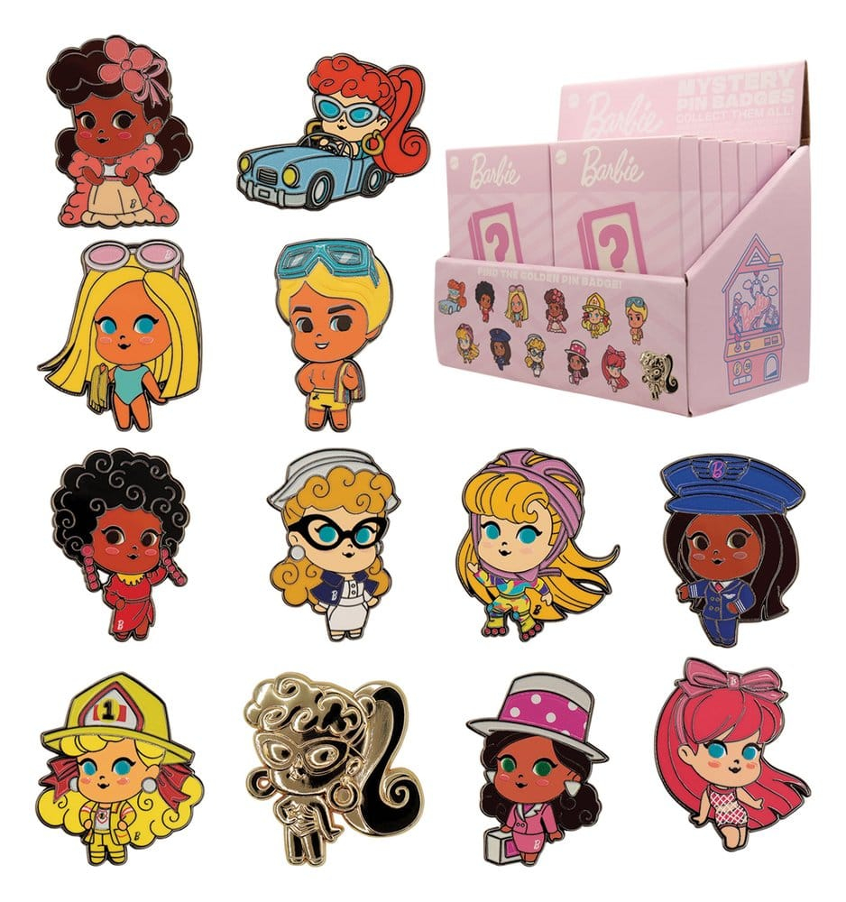 Barbie Mystery Pin Badges Blind Box Display (12) [18]