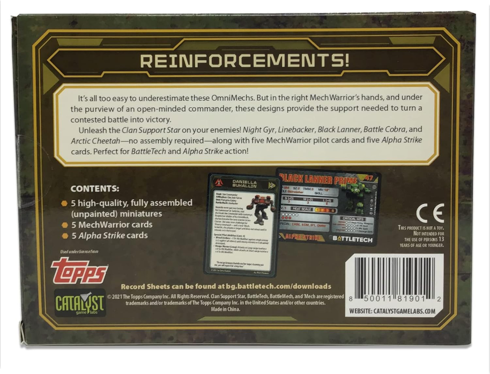 BattleTech Clan Support Star Miniatures Box Set [2]