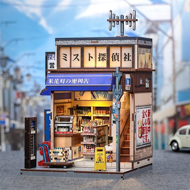Beika-cho Convenience Store - DIY Miniature House Kit cu LED [3]