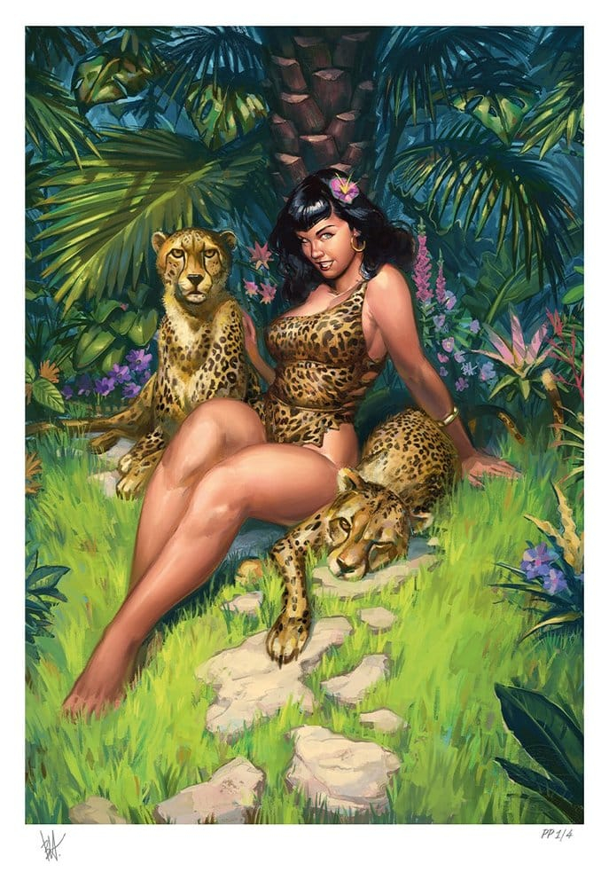 Bettie Page Fine Art Print Jungle Bettie 46 x 61 cm - unframed [7]