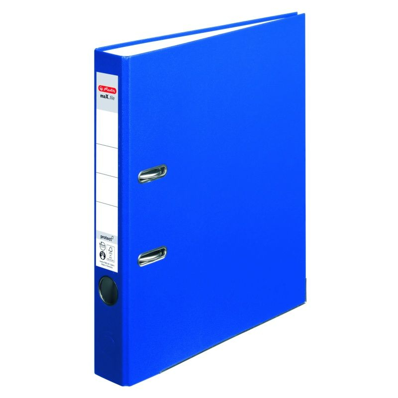 BIBLIORAFT A4 5CM PP ALBASTRU HERLITZ [1]