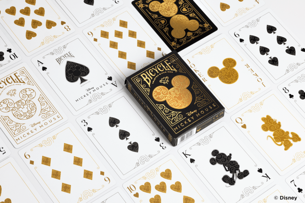 Bicycle – Mickey Mouse Black & Gold Playing Cards [3]