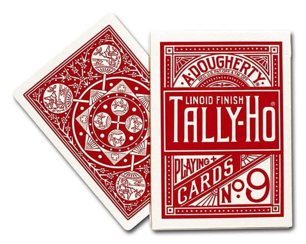 Bicycle – Tally-Ho Fan Back Playing Cards (Red / Blue) [4]