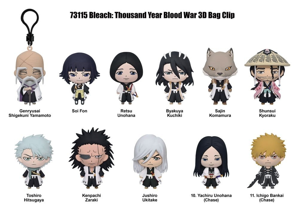 Bleach Thousand-Year Blood War 3D PVC Bag Clips Series 2 Display (24) [2]