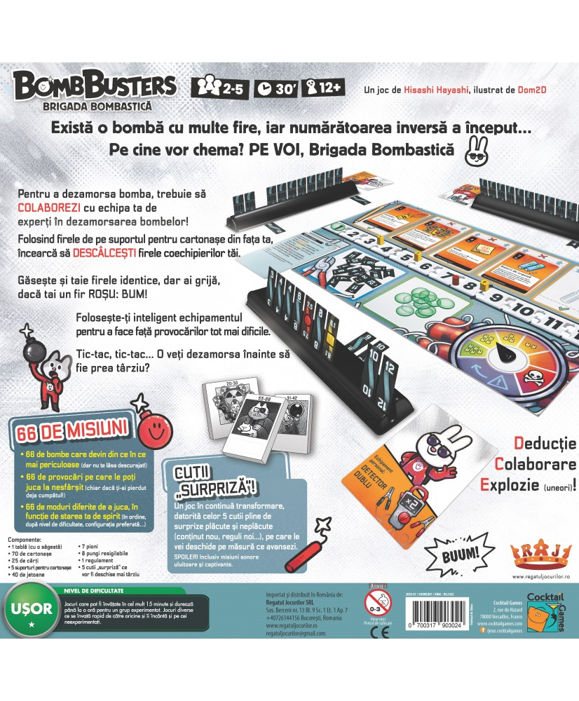 Bomb Busters – Joc cooperativ de deductie, in limba romana [2]