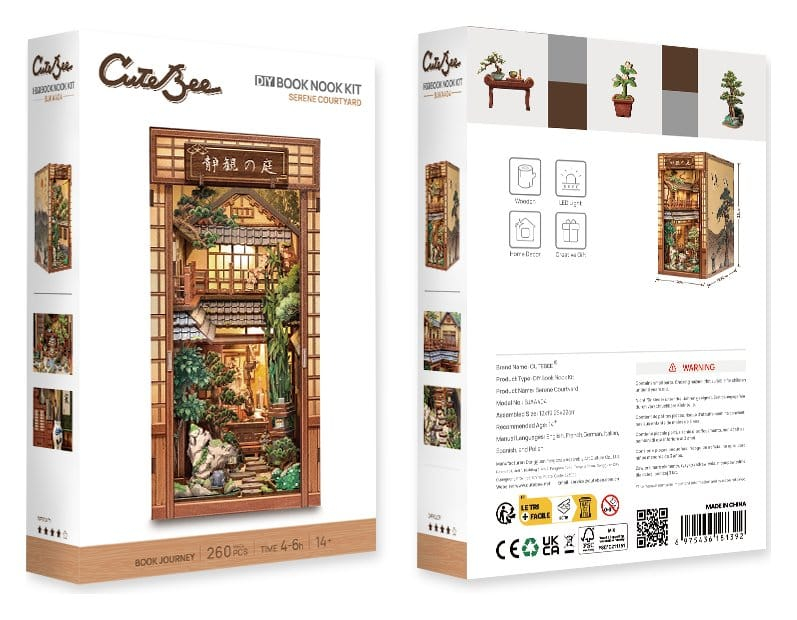 Book Nook Serene Courtyard 22 x 12 cm [5]