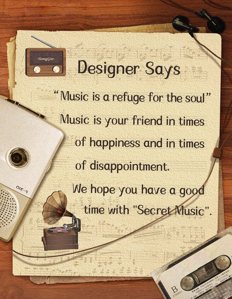 Book Nook The Secret Rhythm 23 x 11 cm [10]