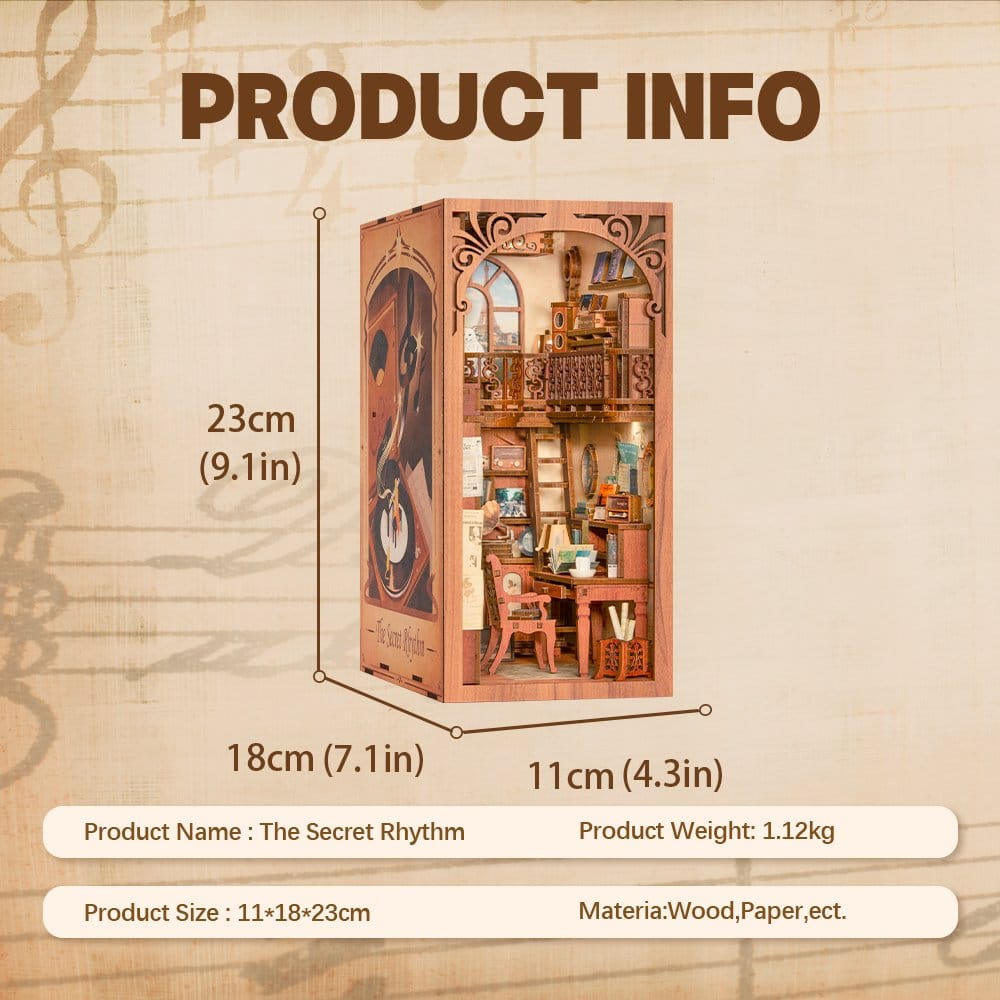 Book Nook The Secret Rhythm 23 x 11 cm [20]