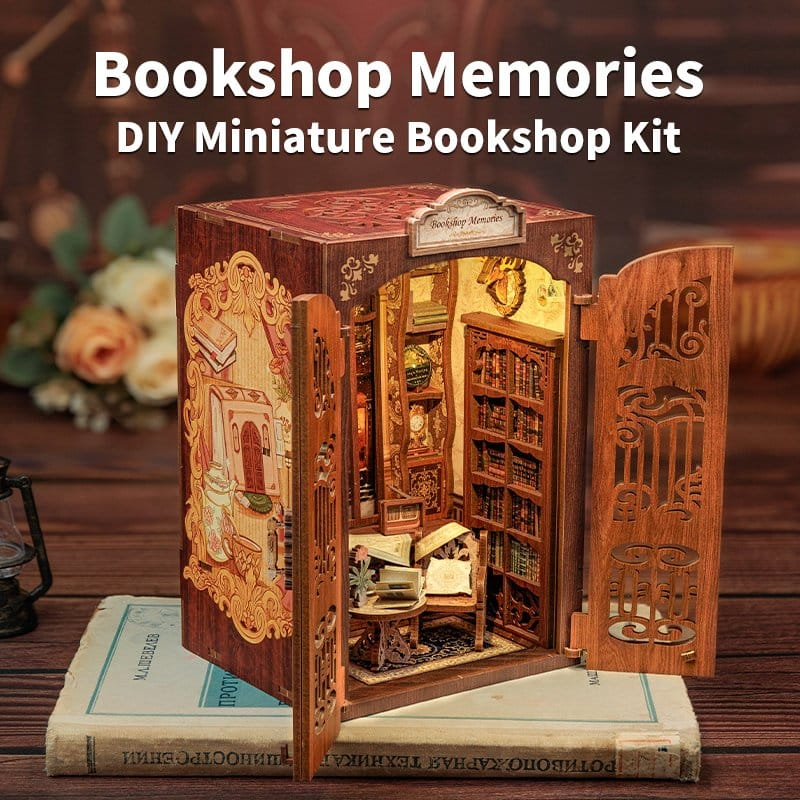 Bookshop Memories - DIY Book Nook Kit cu LED [2]