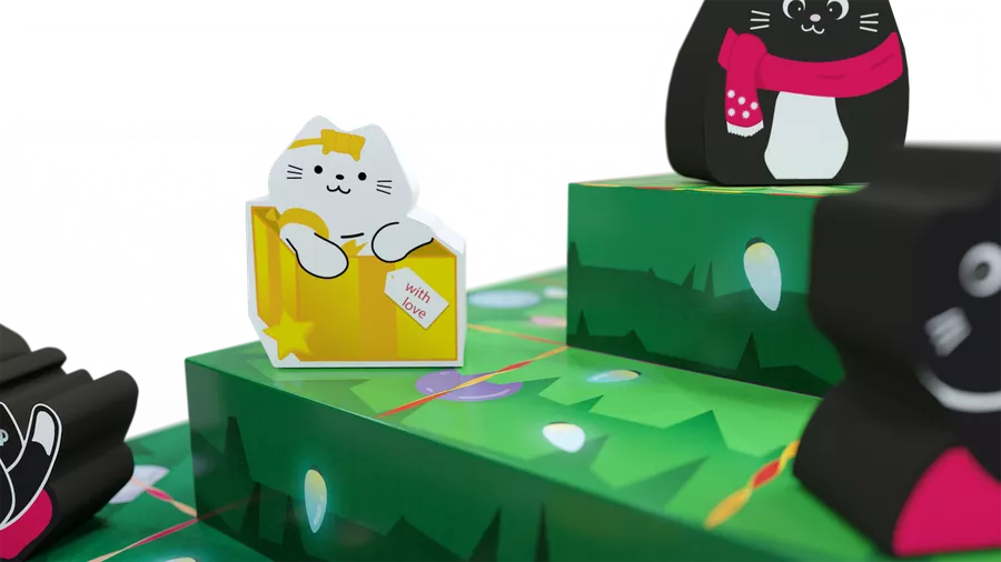 Boop the Halls – Joc abstract de strategie cu pisici si ornamente de Craciun [3]