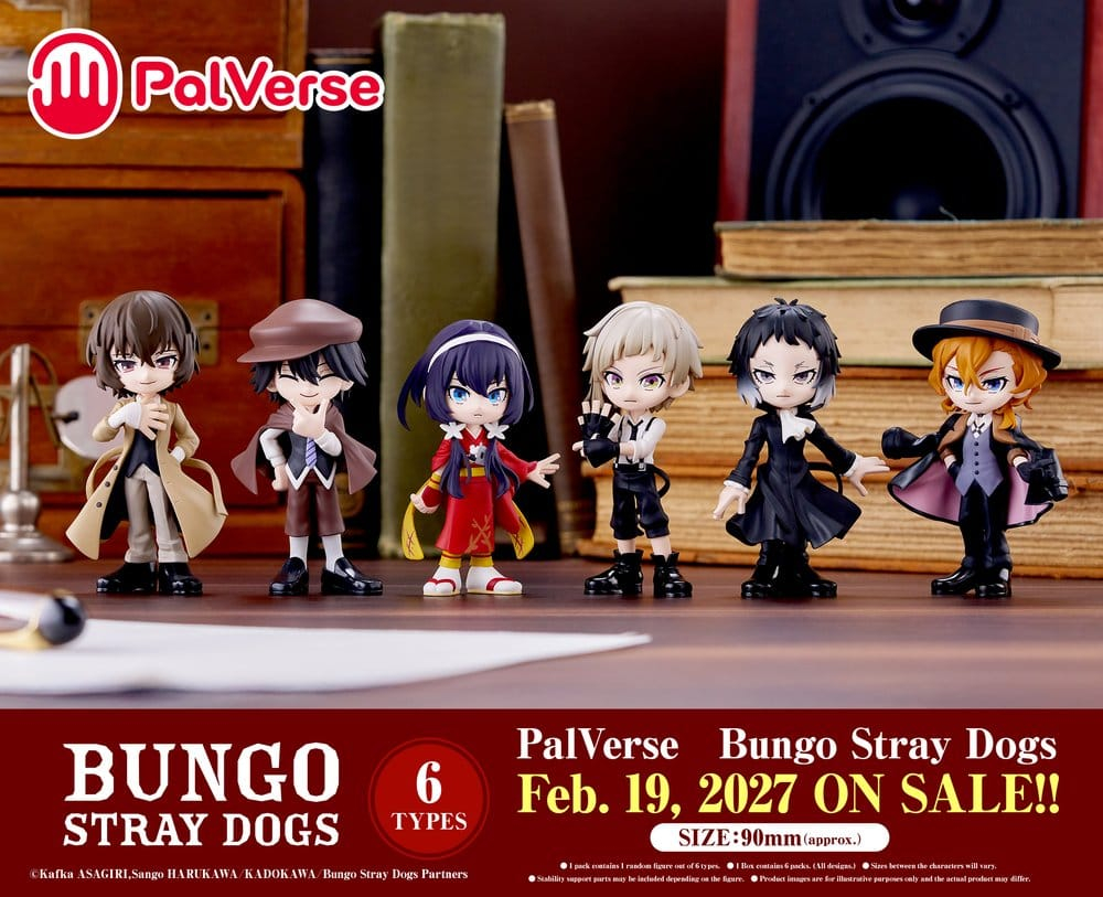 Bungo Stray Dogs PalVerse Mini Figures Blind Box Display (6) [17]