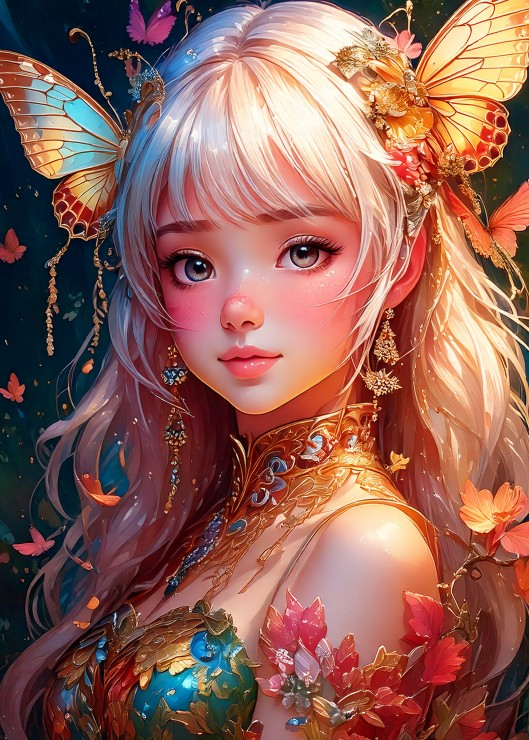 Butterfly Girl – Puzzle 300 piese [2]