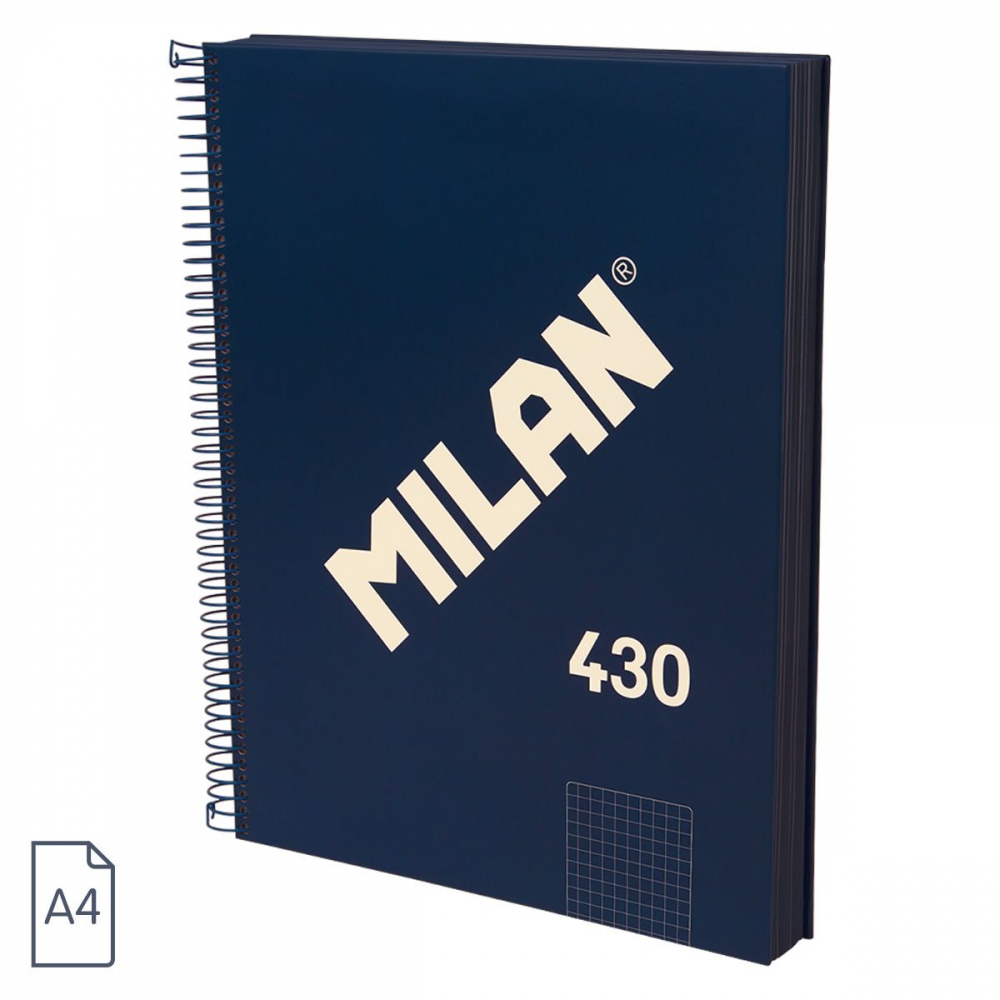 Caiet A4 120 file matematica spira Milan albastru [1]