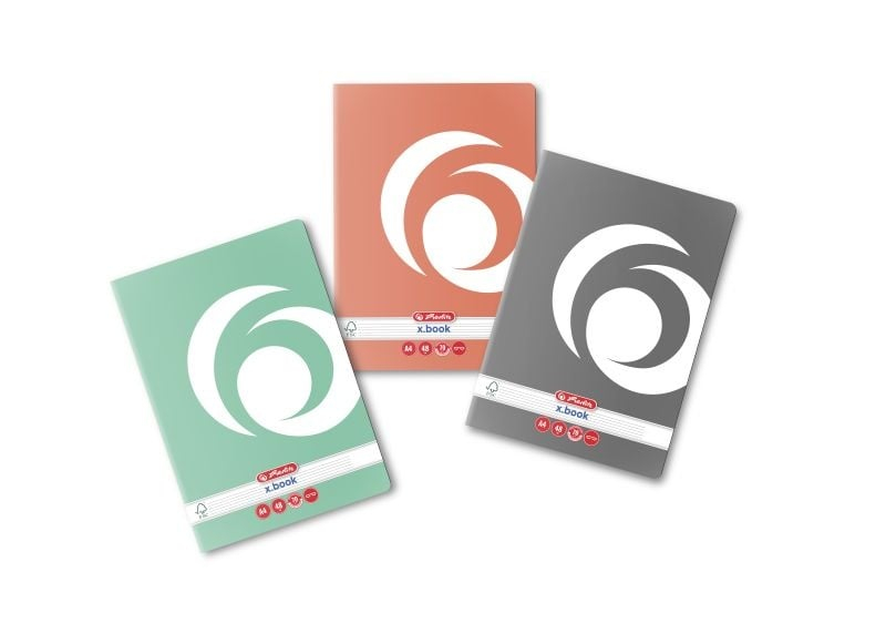 Caiet A4 dictando 48 file coperta lucioasa Rainbow Herlitz [1]
