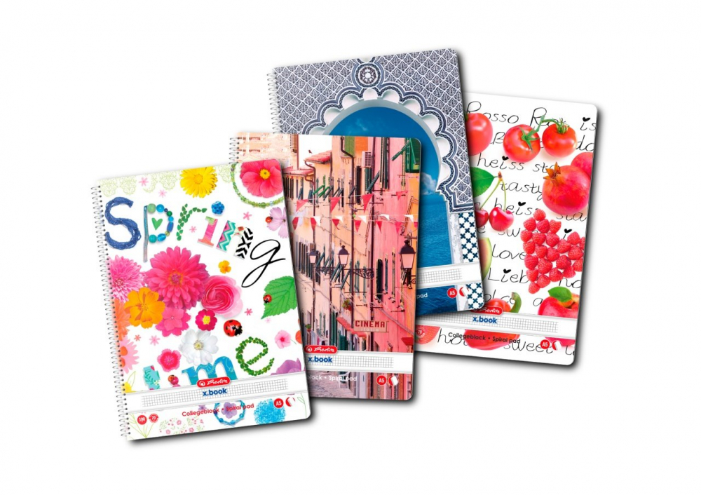 Caiet A5 cu spira – 100 file patratele, colectia Enjoy Life [1]